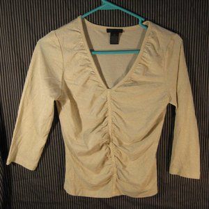 The Limited Misses' Top 3/4 Sleeve Metal Fleck S